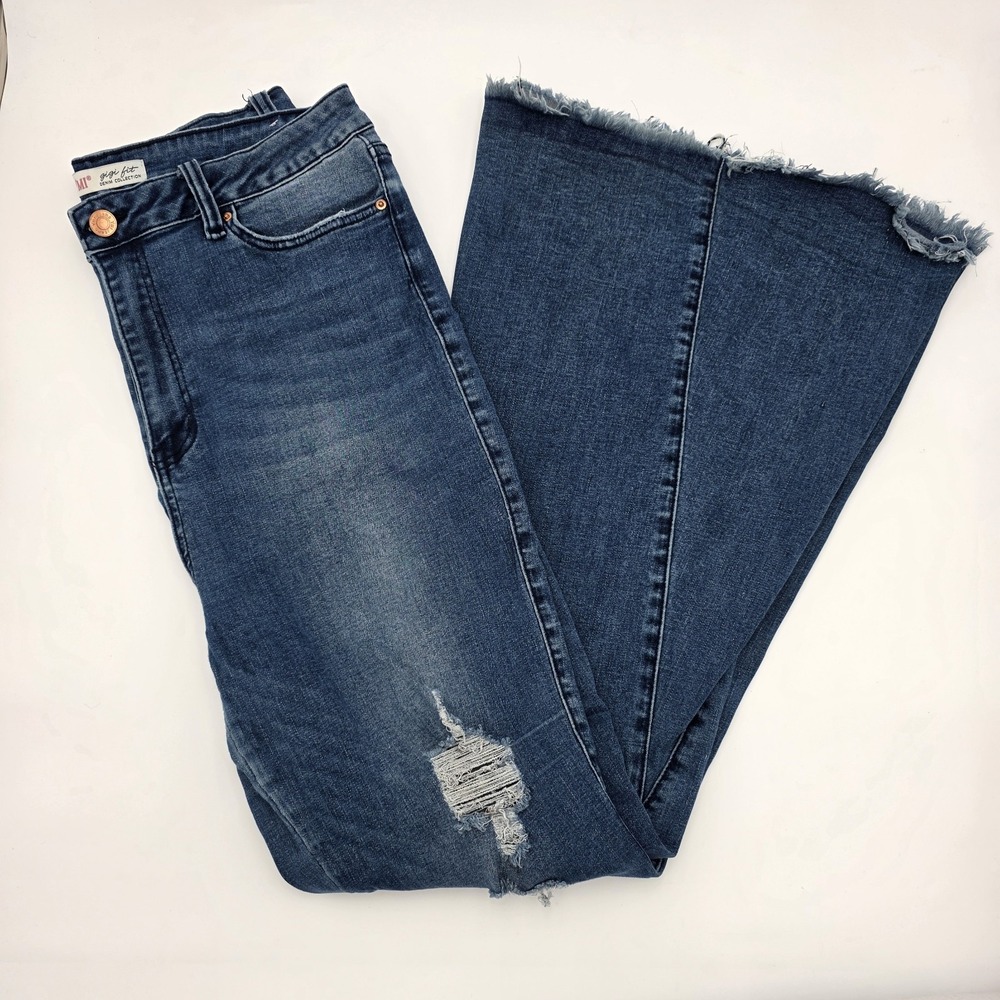 Women's YMI Gigi Fit Denim Collection High Rise Bell Bottoms Flares Size 10/12
